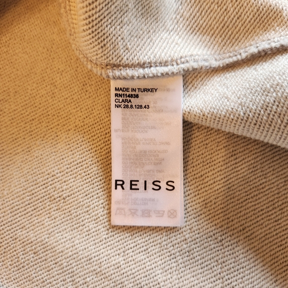 NWOT Reiss Clara Gray Midi Skirt Size Small - Picture 6 of 7